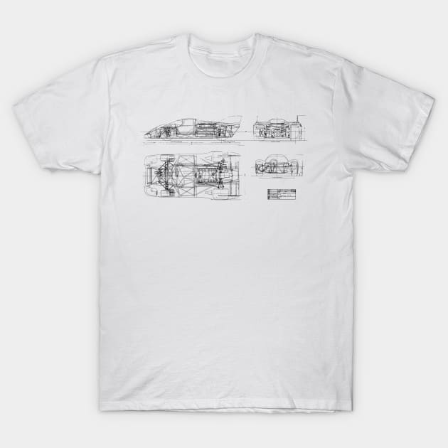 917 Blueprint T-Shirt by FASTER